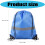 Portable Fitness Handbag Lightweight Reflective Drawstring 3