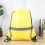 Portable fitness handbag lightweight reflective drawstring 5