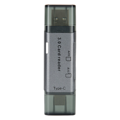 Memory Card Reader with Integrated Design, Portable and Plug and Play for Convenient Data Transfers