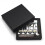 Vintage 4-String Bridge 82x68.3MM String Bottom Through with Brass Saddle String Spacing 18.6MM Fixed Bridge Chrome 6