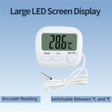 Aquarium Thermometer with Probe Digital Thermometer Fish Tank Thermometer 0.1 High Accuracy for Marine Plant Aquarium