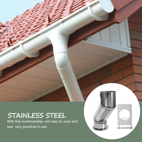Weather Stations Gutter Adapter Kit Stainless Steel Rain Chain Installer 1