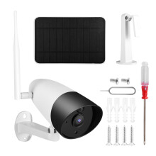 Modern Solar Powered Wireless Security Camera Featuring4G LTE Connectivity No WiFi Required Night Vision Up To32.8Feet Motion Activated Alerts