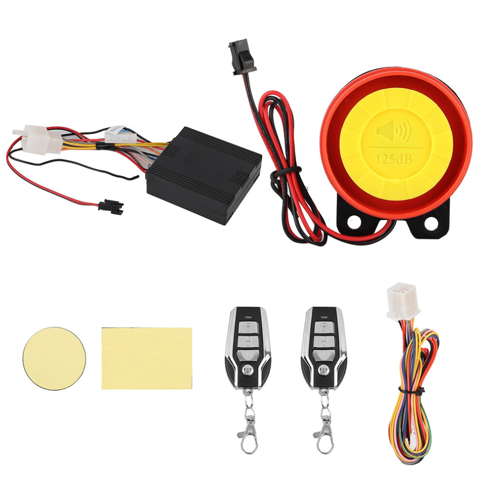 Smart Motorcycle Alarm System Remote Engine Start Keyless Entry Intelligent Vibration Detection Flashing Lights Warning Anti Theft Device With2pcs 9159805480461
