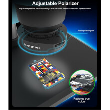 Lampa Mikroskopowa z 32 Diodami LED, Regulowana Jasność Polaryzatora, do Telefonów, Naprawa Płytek PCB SMD, Zestaw Narzędzi Zasilanych Przez USB
