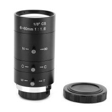 Adjustable Aperture Lens For Security And Industrial Use, Fixed Focus Manual Zoom Cctv Lens With C Mount Interface And Low Distortion Optics