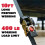 2pcs Black Retractable Ratcheting Tie-Down Straps, 1in X 10ft, Heavy-Duty Secure Hold 4