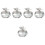 5Stk Schale Mit Deckel Grau Langlebig Für Maniküre Nail Art 6