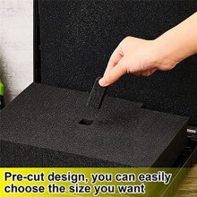 4 Pieces Foam Insert for Cases Tool Box Foam Grid Foam Cubes Shockproof Sponge Pad, 40X40X2cm/40X40X5cm