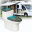 WC-Deckelbezug, 2-teilig, dehnbar, verstellbar, Stretchmaterial 6