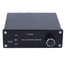 Forforstærker Mini Stereo Digital Forstærker HiFi Klasse TPA3116Chip 50Wx2Output Hi-Fi Lydkvalitet Aluminiumskabinet Bas Diskantkontrol