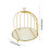Gold Birdcage Display Stand Single-Tier Dessert Tray 3