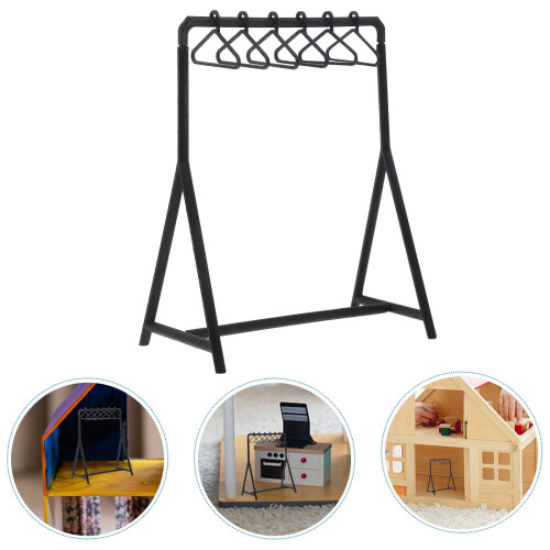 Kleiderständer-Set für Mini-Puppenhäuser 2