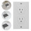 Creative Simulation Socket Key Case Multi-Functional Key Lock Box Hidden Wall Outlet Safe Cash Savings Box Fake Socket Key Case 4