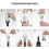 Premium Zinc Alloy Wing Corkscrew, Multifunctional Bottle Opener, compatible with Sharp Wine Corkscrew 5
