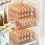 40 Egg Holder for Fridge, 2-Layer Stackable Egg Storage Container, BPA Free Clear Egg Tray Organizer for Refrigerator 3