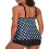 Μαγιό Tankini με σορτς για αγόρια για γυναίκες Vintage Boho Print Μαγιό για μεγάλα μεγέθη, 4