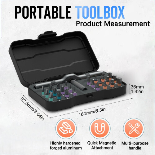 24-in-1 Magnetic Screwdriver Set, DIY Multi-Bit Tool Kit – Compatible with Household Use 2