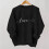 Sort Valentinsdags-sweatshirt med oversized halsudskæring til kvinder 2