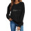 Sort Valentinsdags-sweatshirt med oversized halsudskæring til kvinder 5