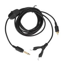Exquisite2m Length Anti-corrosion Tattoo Machine Power Cord, Portable Copper Core Cable for Reliable Performance