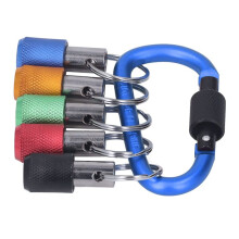 1/4 Bithalter, OxidationsbestäNdig, Gute KompatibilitäT, Magnetischer SteckschlüSselhalter, Metallkarabiner, Tragbare Beschichtung, Blau