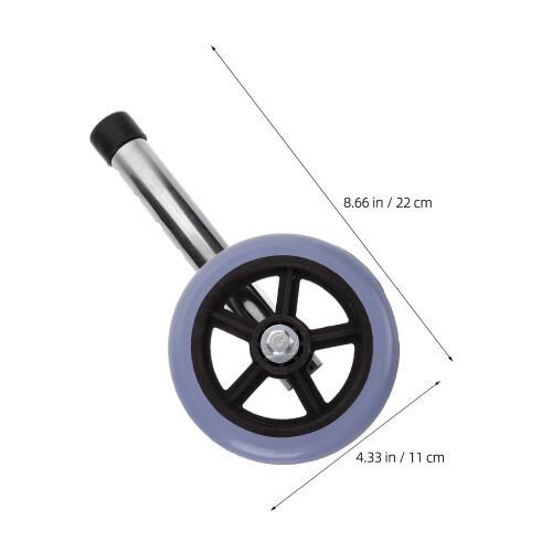 4Stk Universal-Rollatorräder Mit Edelstahlachse Und Rutschfestem 2