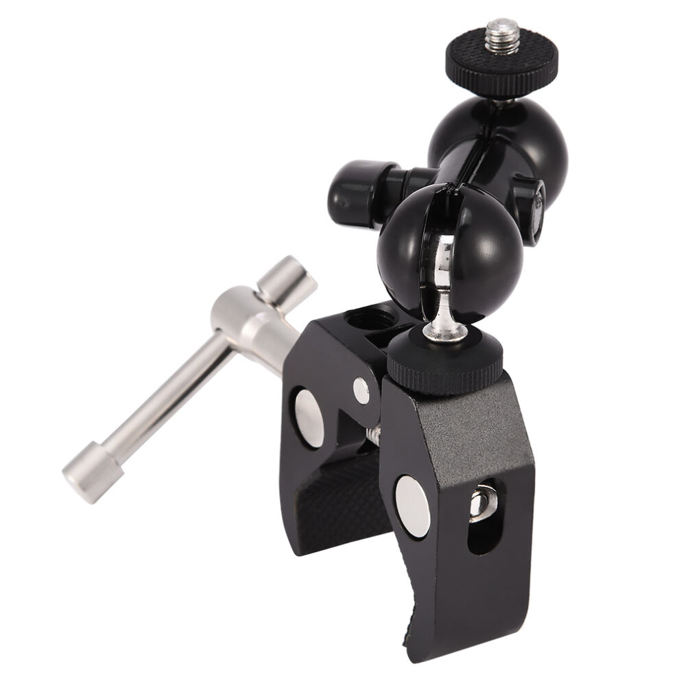 Dual Ball Head Adapter With Clamp For Cameras Light 7790334103692