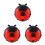 3Sets Multifunctionele Ladybug Scooter Achterlicht Fietslamp 5