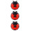 3Sets Multifunctionele Ladybug Scooter Achterlicht Fietslamp 6