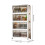 4-Tier Stackable Storage Bins with Doors, Wheels & Foldable Design – Clear Plastic Closet Organizers (Compatible with Home/Office) 2