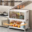 4-Tier Stackable Storage Bins with Doors, Wheels & Foldable Design – Clear Plastic Closet Organizers (Compatible with Home/Office) 7