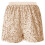 Women's High Waisted Solid Sequin Shorts - Nylon Spandex 5