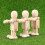 Pretyzoom DIY Unpainted Hardwood Doll Set with Movable 6