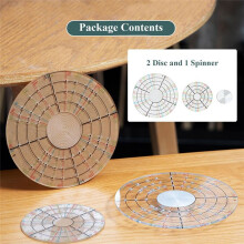 2Pcs Ceramic Pottery Trimming Spinner Tools Rotary Disc Pottery Wheel Trimmer Tool Clay Tools for Potters