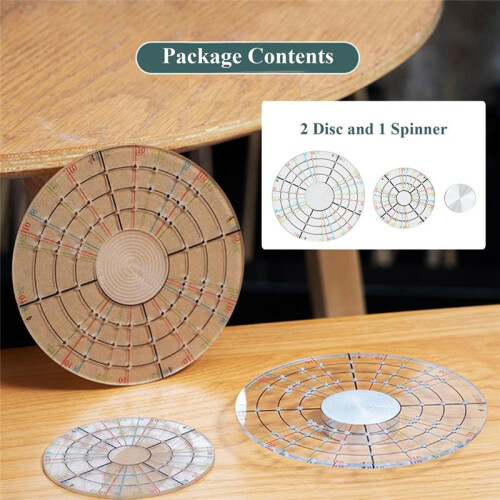 2Pcs Ceramic Pottery Trimming Spinner Tools Rotary Disc Pottery Wheel Trimmer Tool Clay Tools for Potters 2
