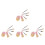 4Sets Roze Make-Up Kwasten Set Mini Voor Met Soft Borstels 4