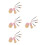 4Sets Roze Make-Up Kwasten Set Mini Voor Met Soft Borstels 8