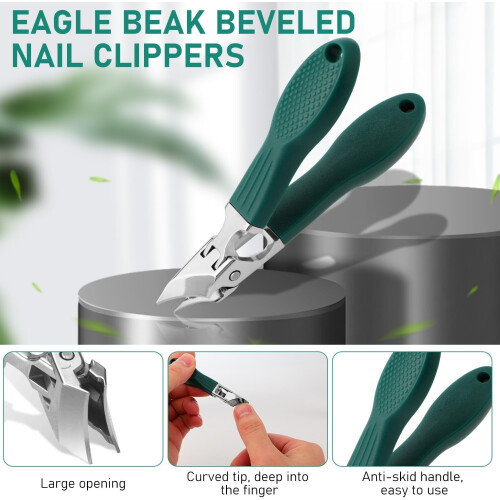 Νυχοκόπτης Eagle Beak με λοξότμητο ράμφος, σετ 3 τεμαχίων – φαρδιά σαγόνι, 1