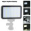 Soft Uniform Lighting Video Light with Diffuser, Adjustable Color Temperature LED Beads for Professional Video Light, Rechargeable Battery Supported 6