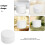 Ceramic Round Earrings Case White 1 Piece 6