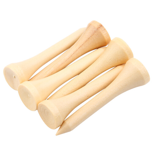 Eco-Friendly Wooden Golf Tees 100pcs 4.2cm Adjustable Height 2