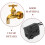 1Set DIY Friendly Golden Plastic Floating Waterfall Fountain Decor 8