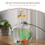 1Set DIY Friendly Golden Plastic Floating Waterfall Fountain Decor 9