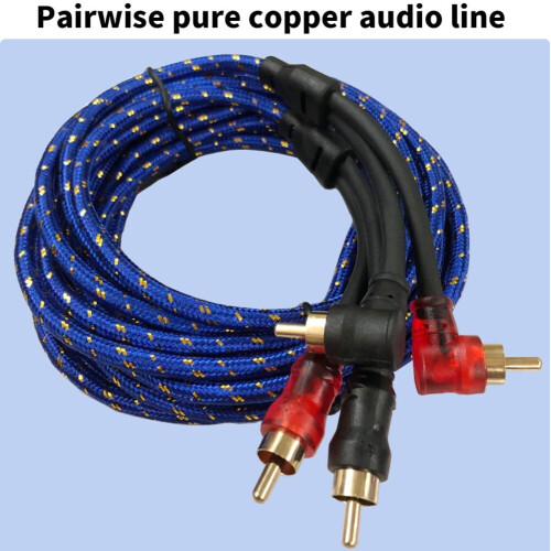 6M Right Angle RCA Cable 90 Degree Support Bidirectional Transmission for Amplifiers DVDs CD Players 1