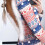 Women's Plus Size Snowflake Print Feather-Trim Onesie 1