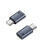 Lightning Buchse auf USB-C Stecker Adapter – Aluminium Kopfhörer Adapter Grey 2