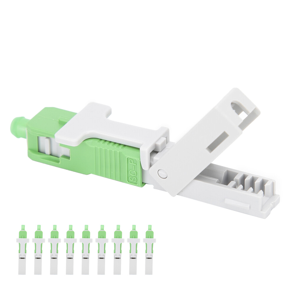 10Pcs Fiber Optic Cold Joint Connectors Sc/Apc Embedded Quick For Easy Setup 7891392128020