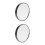 2Pcs Black Compact 5X Magnifying Mirror for Precise Makeup Use 4