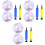 12Pcs Glitter Sequin Inflatable Beach Balls Assorted Color Decor 3